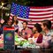 Smart Lighted American Flag, App Control 4th of July Decorations 3x5 FT Flag Lights DIY Color, Music Sync LED Light Up Patriotic Flags for Wall Bedroom, Memorial Day, Independence Day, Veterans Day